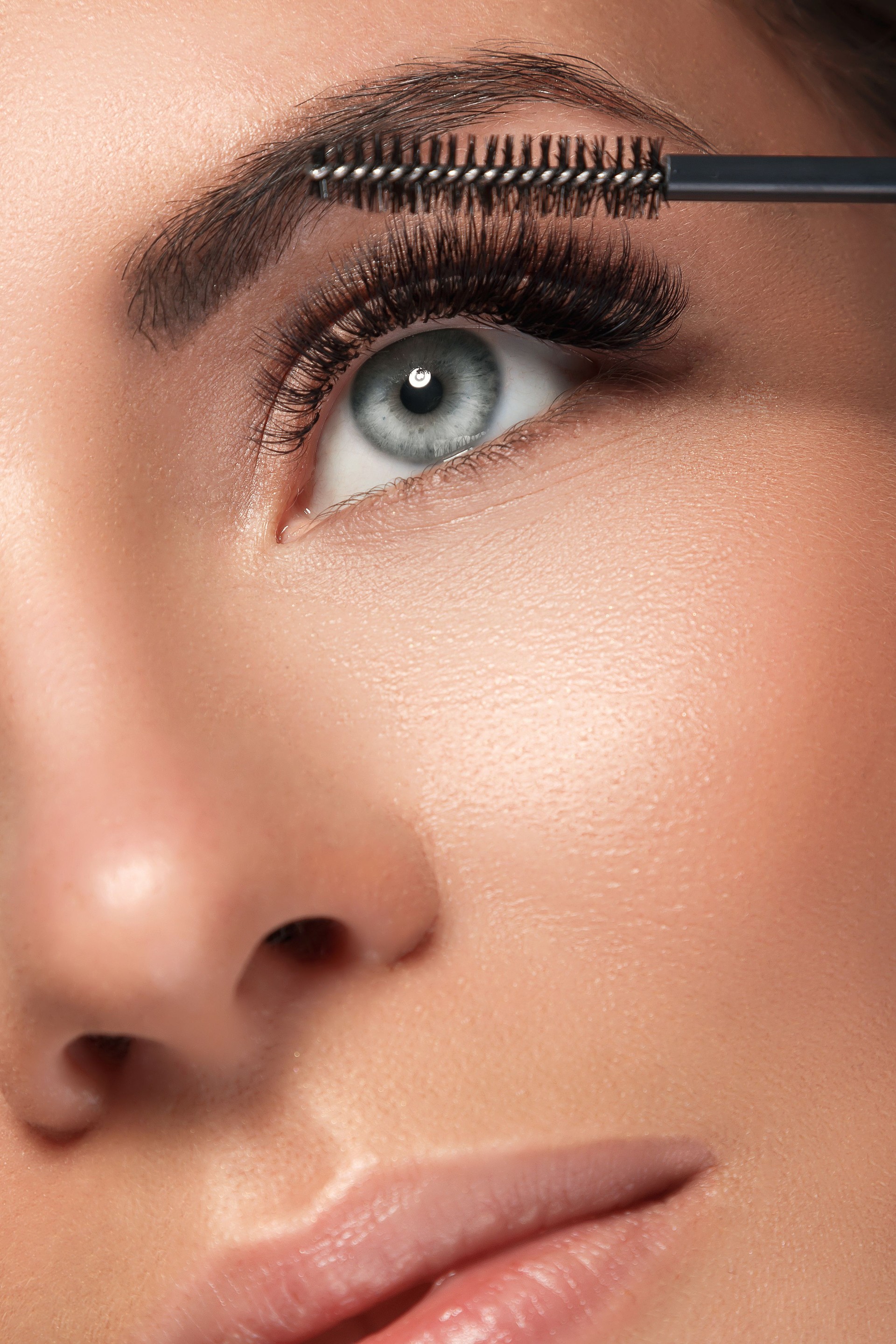 Beautiful woman with eyelash extension